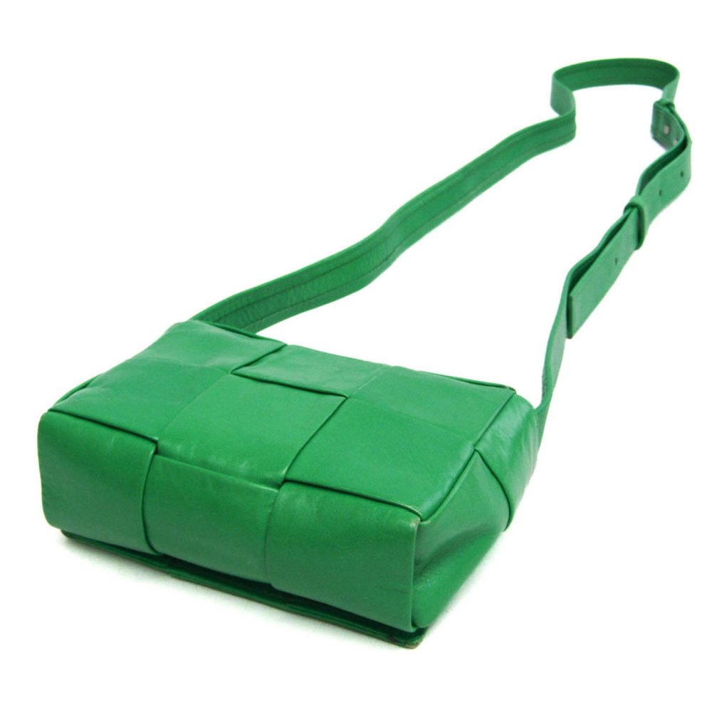 BOTTEGA VENETA Green Leather Shoulder Bag - Picture 3 of 16